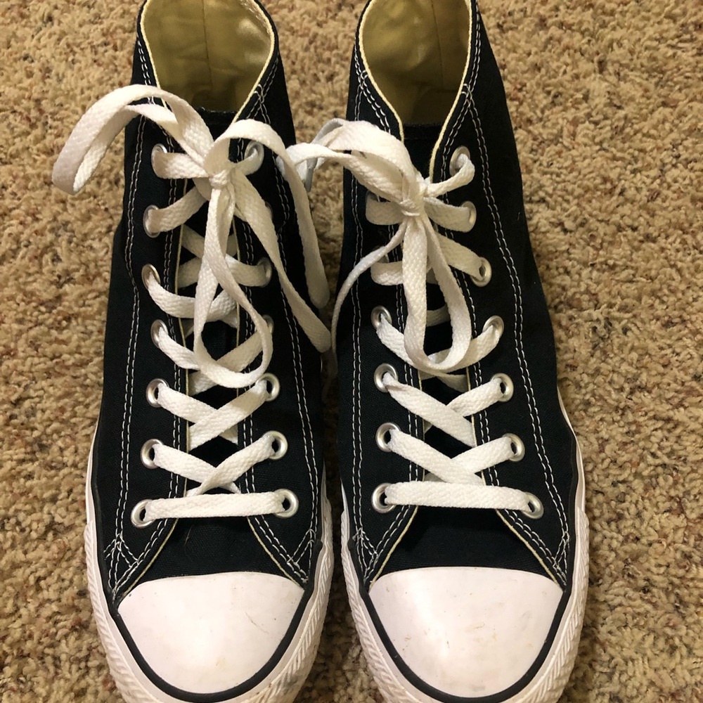 black high top converse